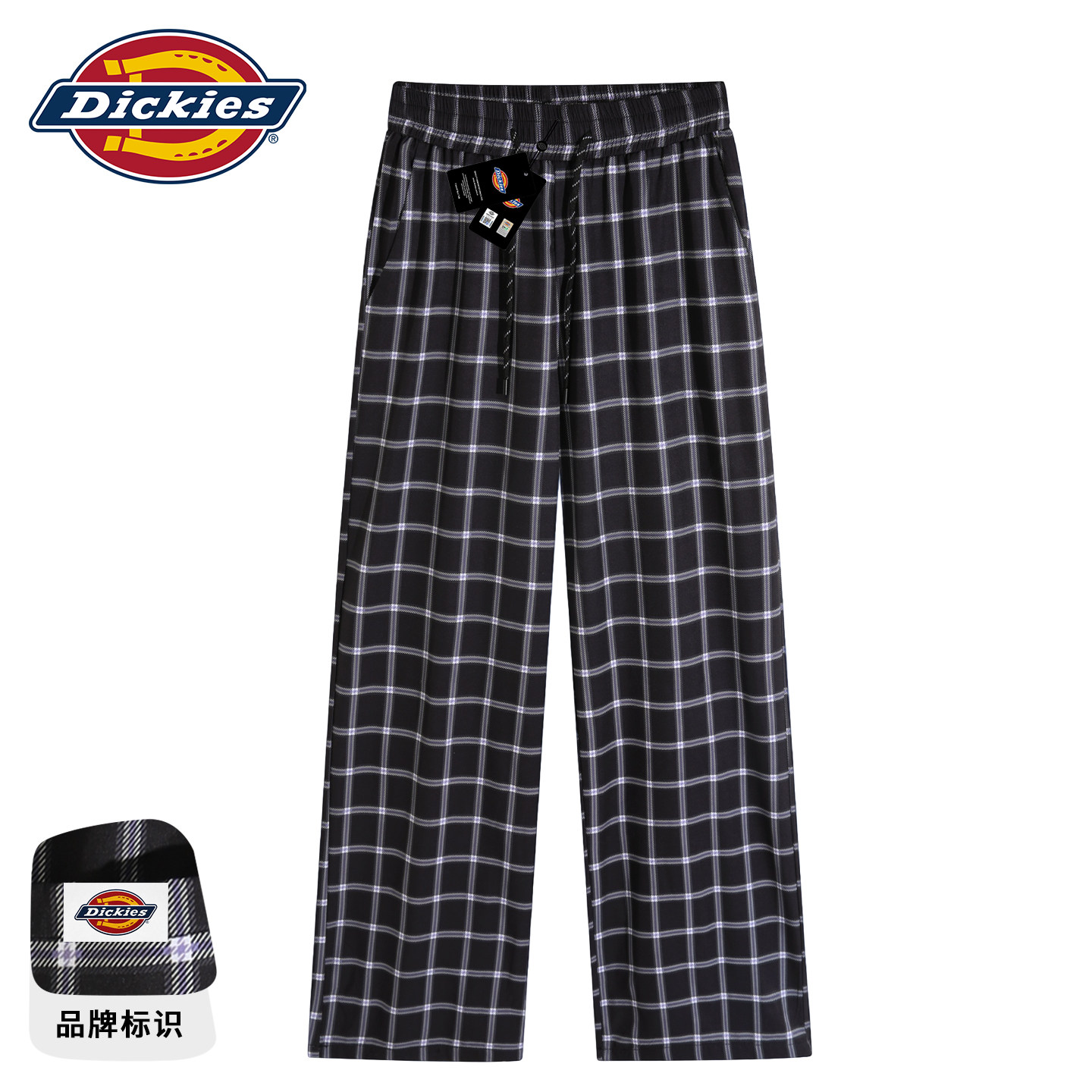 Dickies格子休闲裤男士薄款裤子