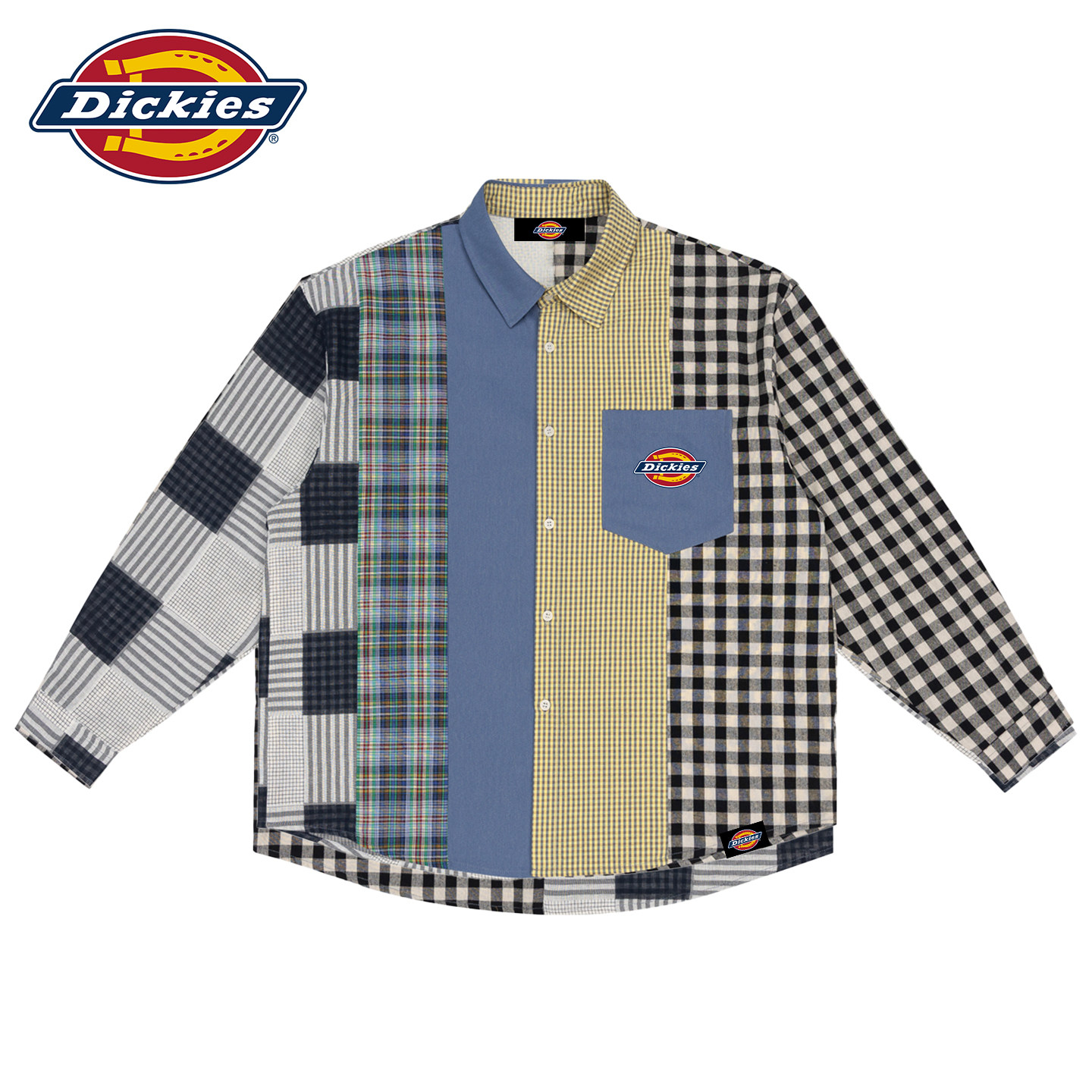 Dickies美式复古格子衬衫外套男