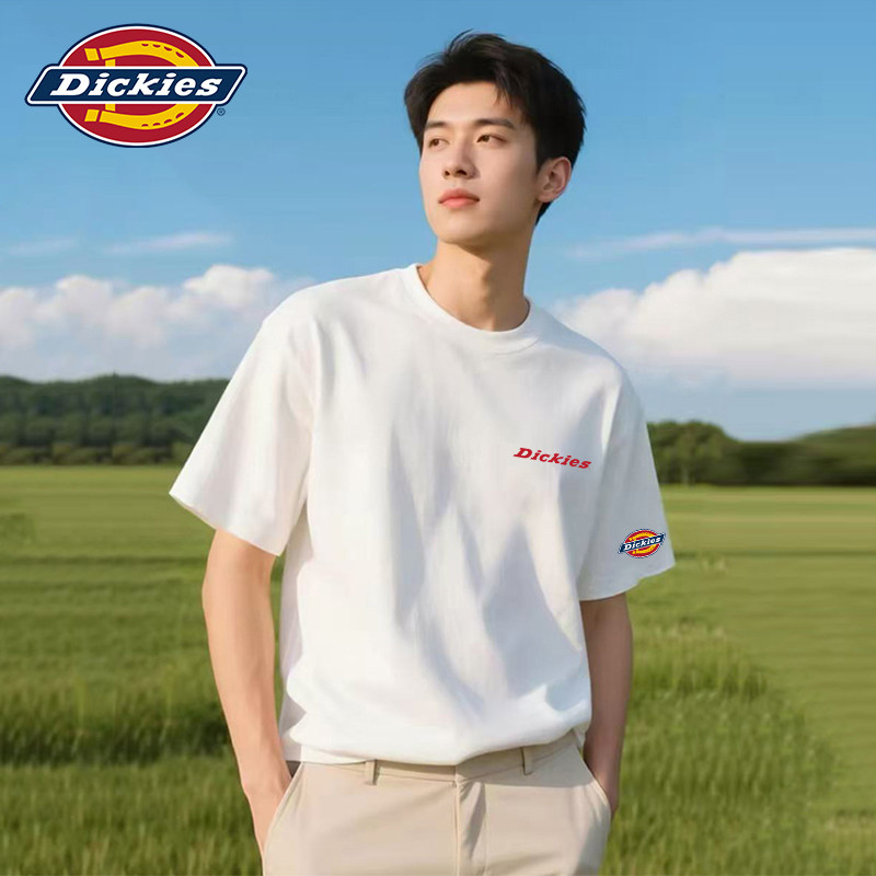 Dickies帝酷适重磅纯棉男士短袖t恤夏季2026新款宽松版潮牌上衣服