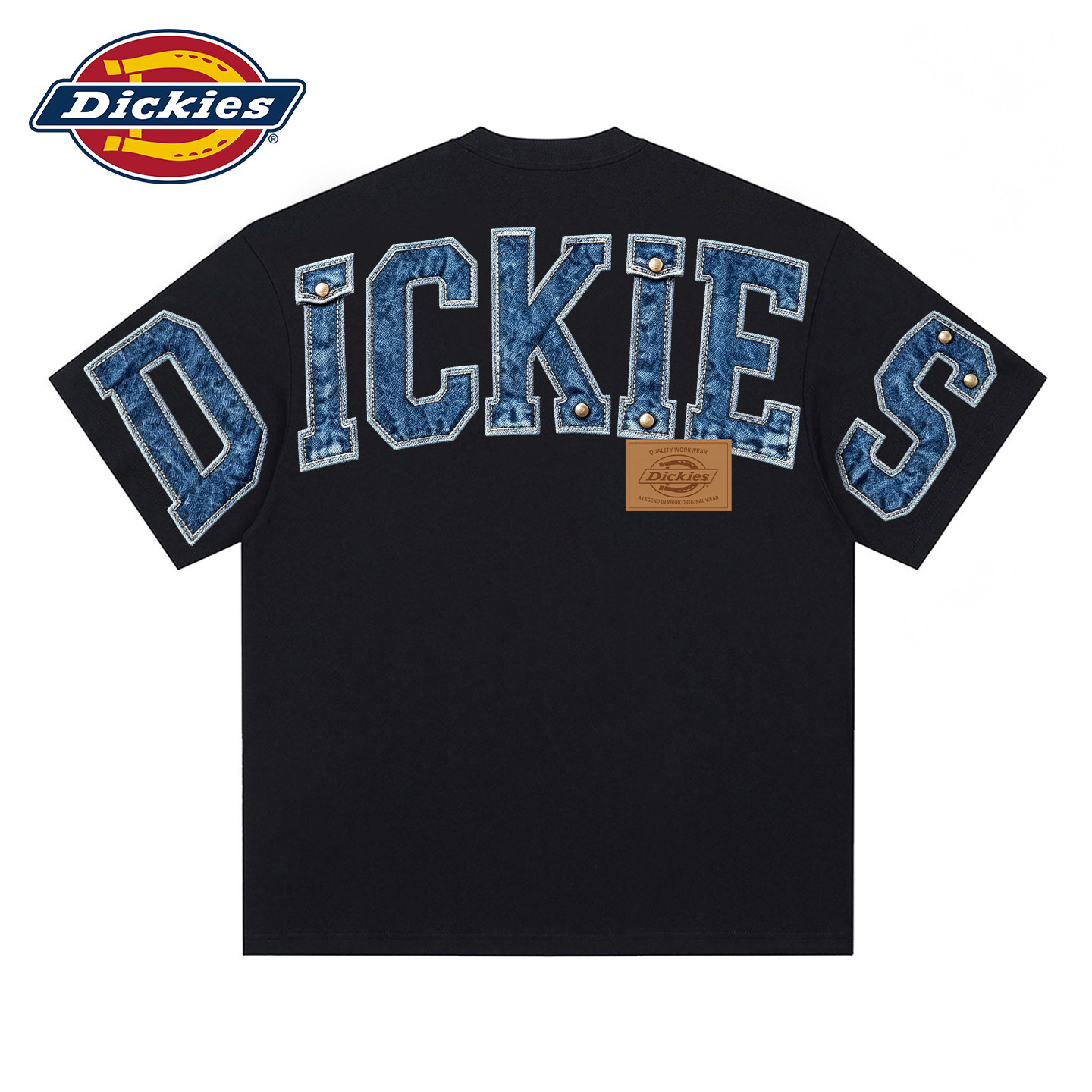 Dickies纯棉短袖t恤男士夏季2026新款小众设计感五分袖体恤上衣服