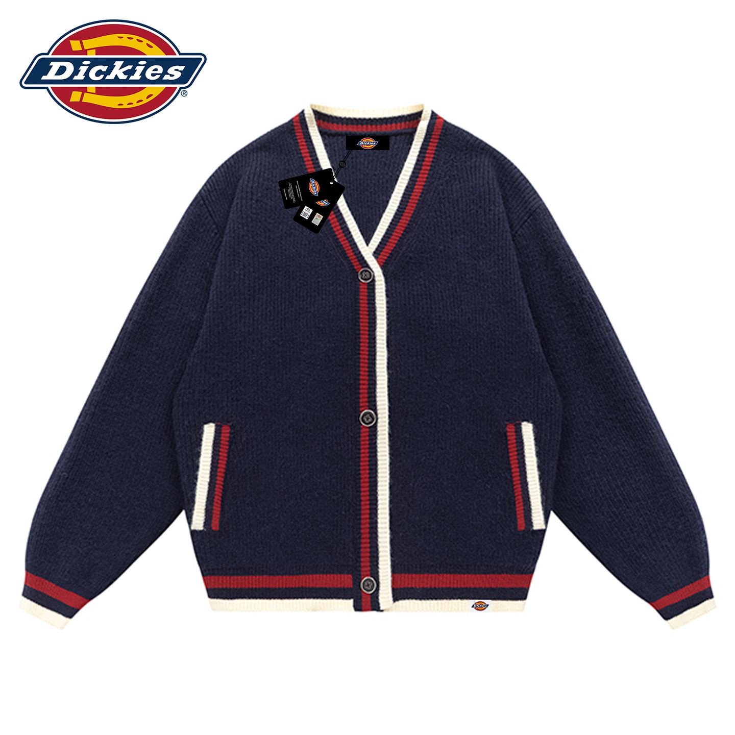 DickiesV领毛衣开衫打底针织外套