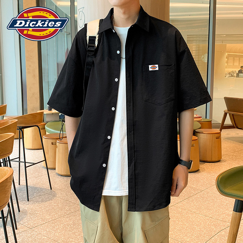 Dickies帝酷适短袖衬衫男士2026新款高级感宽松衬衣夏季薄款外套