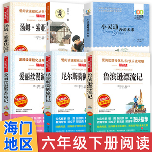 海门六年级下册非必读课外书野蜂飞舞小灵通漫游未来鲁滨逊漂流记骑鹅旅行记汤姆索亚历险记爱丽丝漫游奇境正版读物