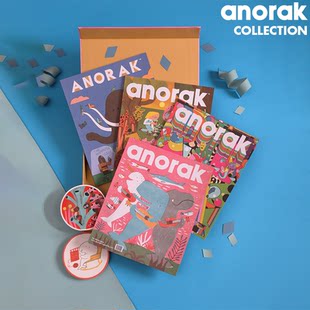 [4 наборa] Анорак Коллекция британских детских творческих искусств Английский обучающий журнал Воображение Коллекция 4 подарочная коробка 6-9 лет дети английское чтение