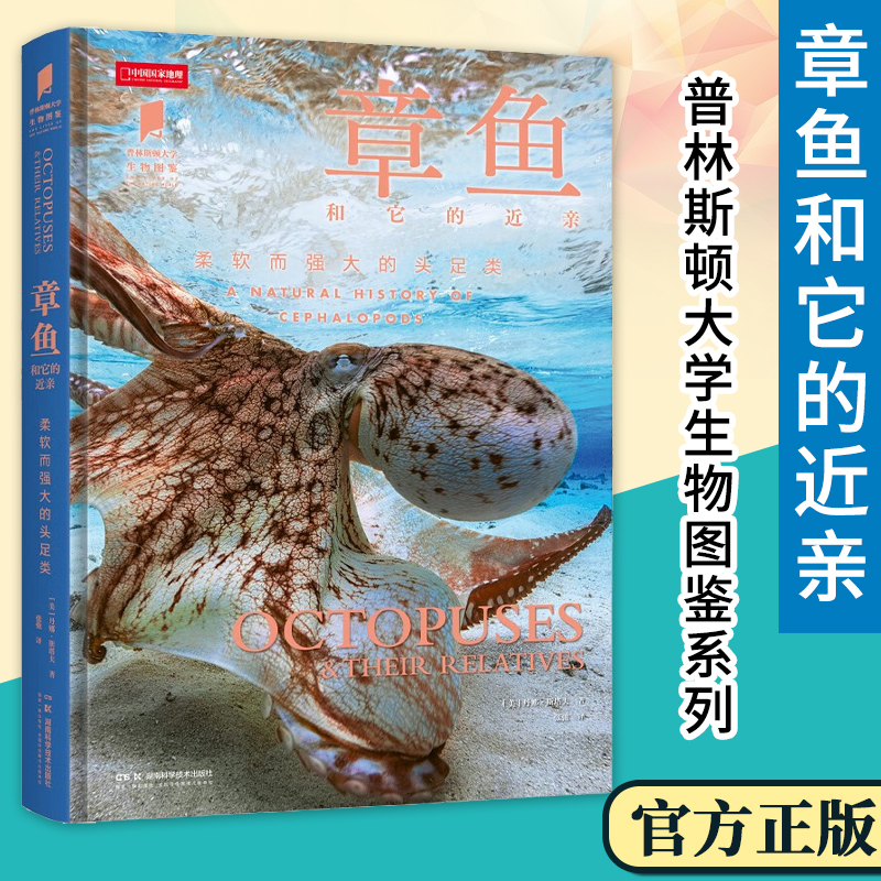 章鱼和它的近亲 普林斯顿大学生物图鉴系列图书 认识海洋中的高智商生命 柔软而强大的头足类海洋生物科普读物图鉴 中国国家地理