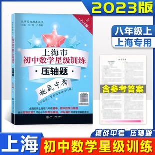 上海市初中数学星级训练压轴题 八年级第一学期/8年级上 含答案 上海适用 难度递进 上海交通大学出版社 期中期末数学压轴题