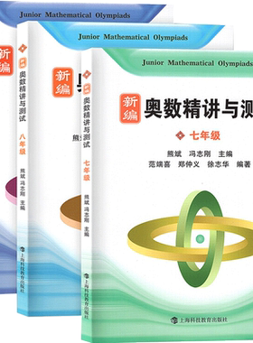 新编奥数精讲与测试七年级+八年级+九年级789年级 全3册 初中数学奥数点拨思维训练知识要点典例 精讲竞赛题题库解题技巧练习题