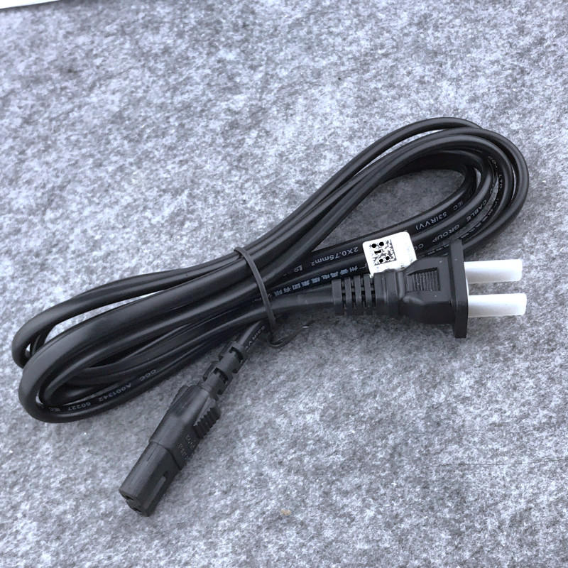 8字口电源线8字线通用两孔2芯双插电视音响显示器ps充电器适配器