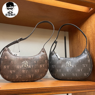 百搭老花满标单肩包腋下包 进宝家 经典 25年新款 BQMV6 MLB专柜正品