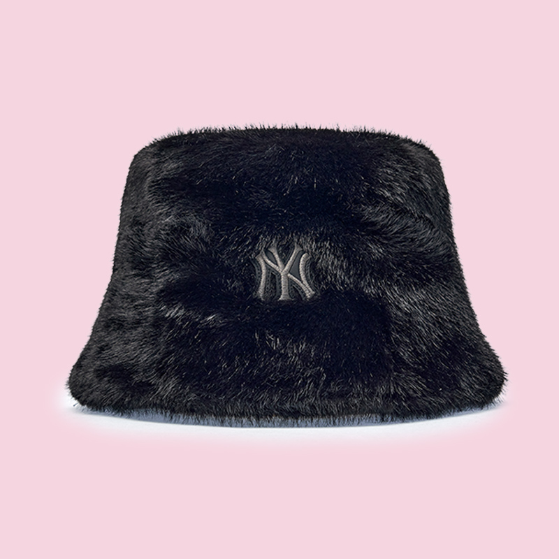 进宝家 MLB专柜正品25年冬季新款刺绣小标抓绒保暖渔夫帽 HTB02