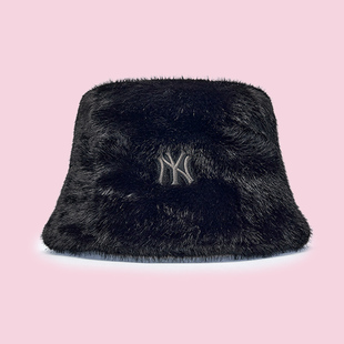 刺绣小标抓绒保暖渔夫帽 进宝家 新款 25年冬季 HTB02 MLB专柜正品