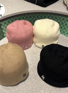 进宝家 MLB专柜正品25年秋新款纯色情侣百搭针织毛线冷帽 BNB14