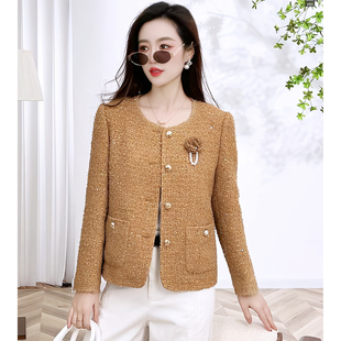 小香风短外套女2026春秋款今年流行高级感显高显瘦穿搭圆领上衣潮