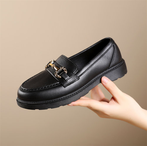 英伦防水厚底乐福鞋女2026新款