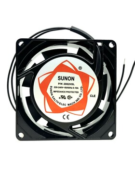 建准SUNONSF8025AT 2082HBL 8CM 220V 8025铜线双滚珠轴流风扇