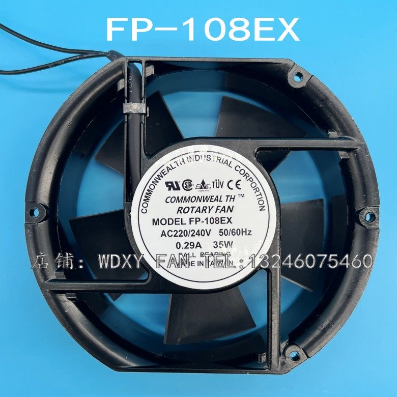 台湾COMMONWEALTH三协FP-108EX 17251 230V 35W机柜风机 0.29A
