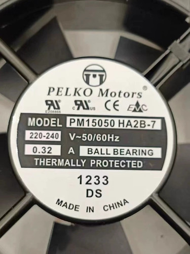 全新派尔可 PELKO MOTORS PM15050HA2B-7 0.32A 散热风扇220-240V