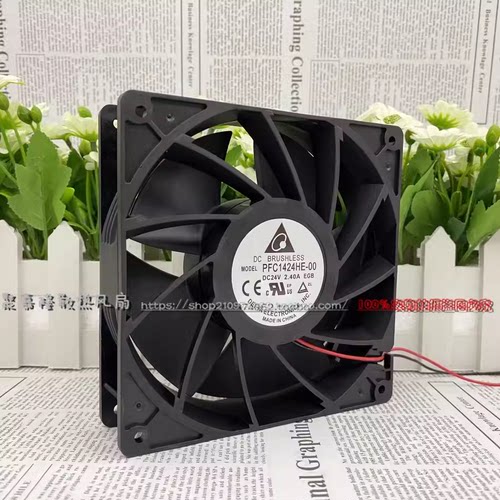 台达PFC1424HE-00 14CM 24V 2.40A 14038 工业变频器暴力散热风扇
