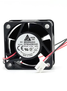 台达 EFB0424VHD 24V 0.14A 4CM 4020 变频器 双滚珠 散热风扇