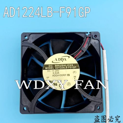 原装ADDA 12CM 12038 DC24V 0.42A AD1224lB-F91GP变频器散热风扇