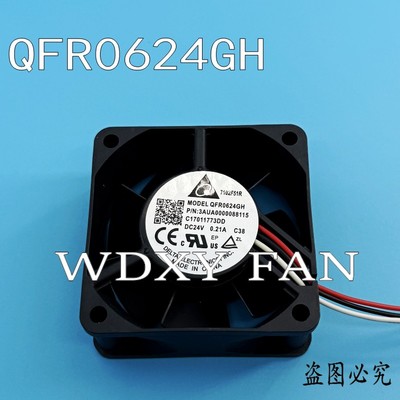 全新原装ABB880主板台达 QFR0624GH 6025 24V 0.21A 3线散热风扇