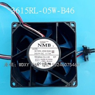 05W NMB原装 B46 0.73A ABBACS880变频器散热风扇9238 24V 3615RL