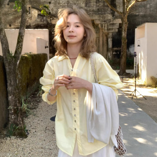 衬衫 gary 调性廓形设计感宽松细条纹长袖 韩版 宝藏hers一勺甜女装