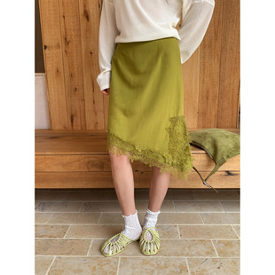 不规则半身裙女春夏新款 Gary 宝藏NEIHE内赫2026蕾丝花边中长款