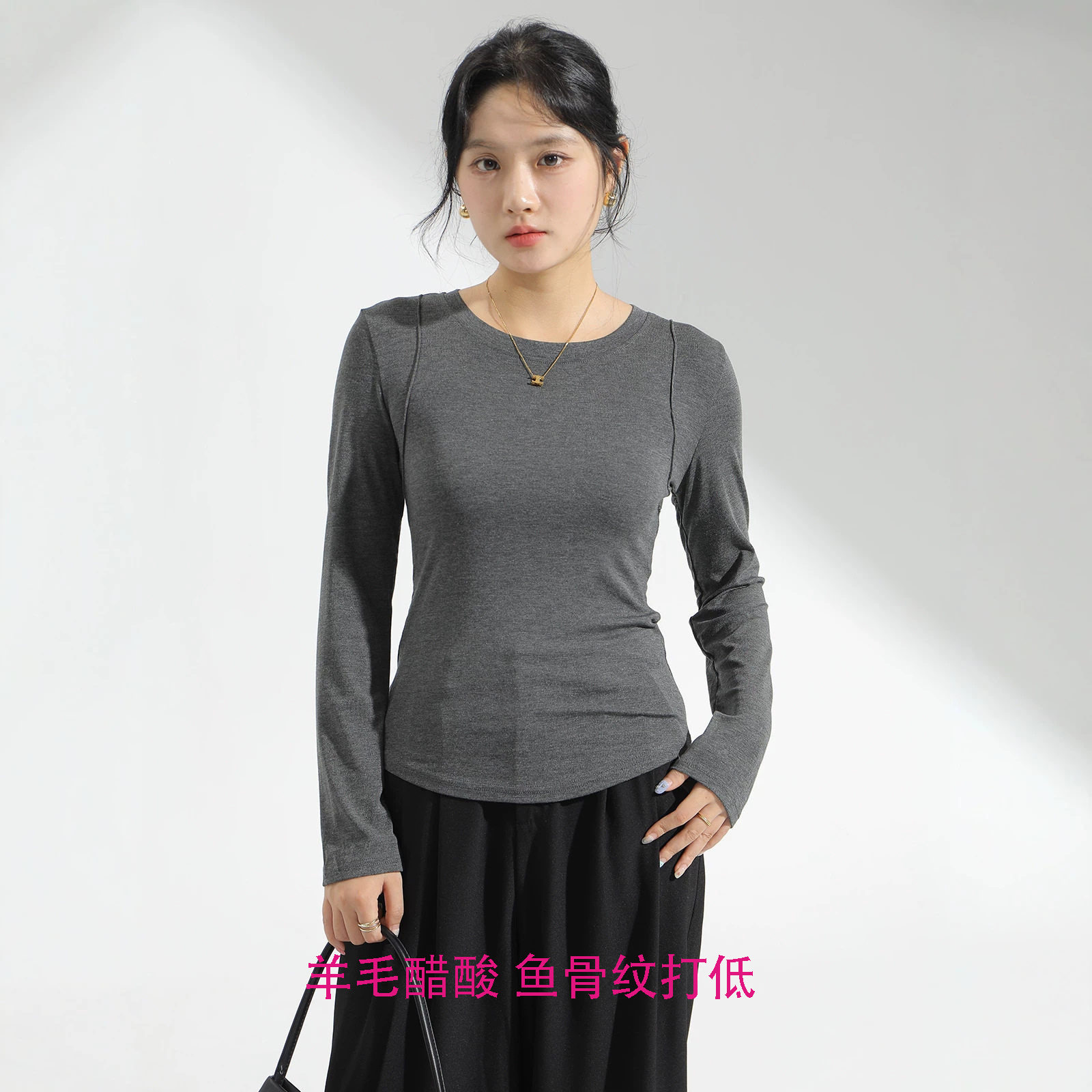 天丝T恤女其他圆领单穿