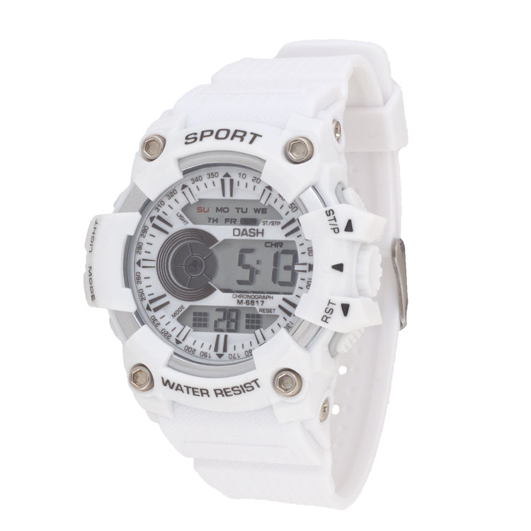 dash七彩运动电子表时尚多功能学生跑步防水表网红马卡龙儿童腕表