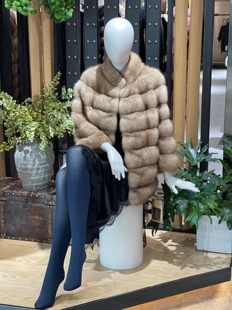 顶奢进口俄罗斯紫貂原色立领黄金貂皮草大衣时尚中长款整貂外套女
