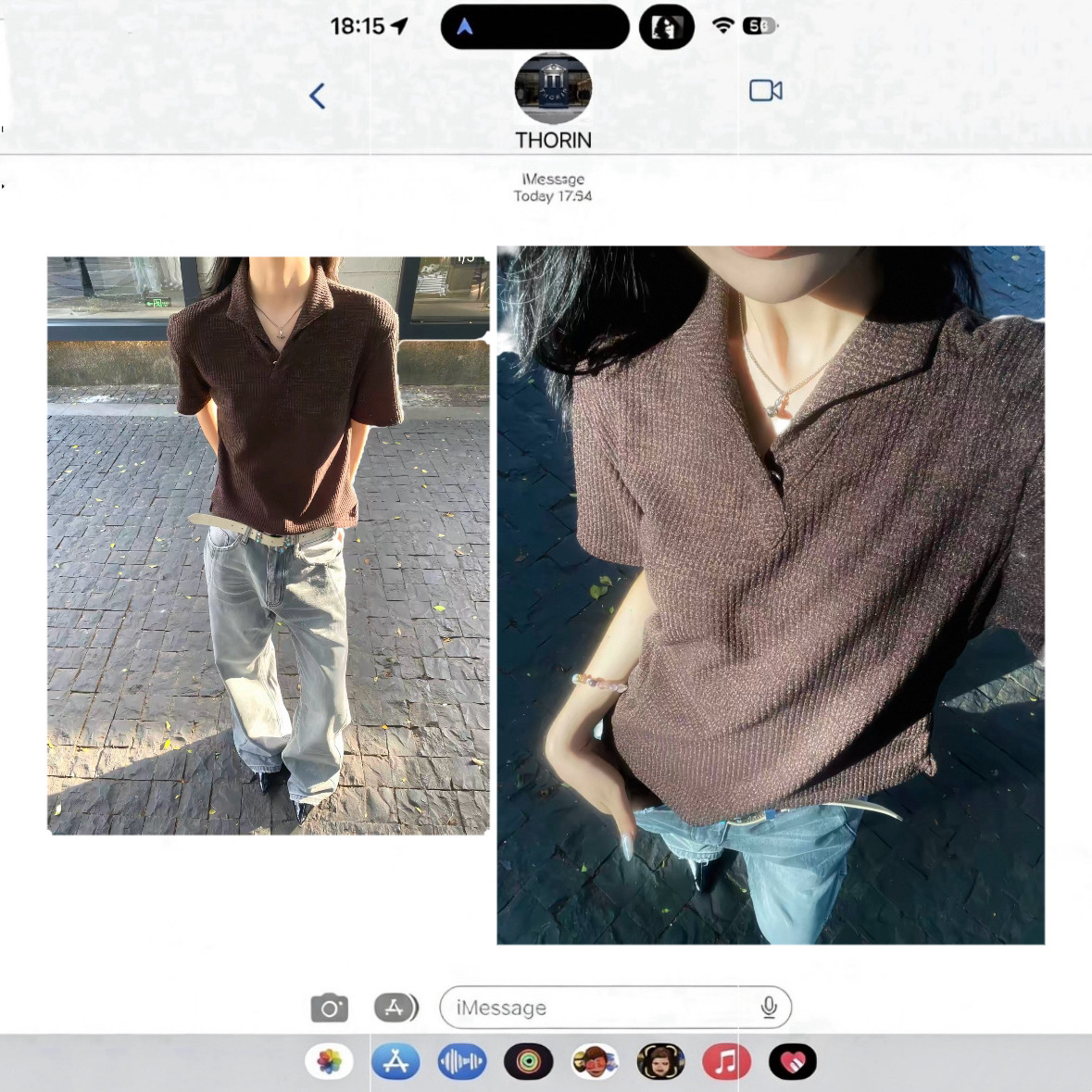 韩国 cleanfit罗马格意式一片领猫眼宝石扣正肩打底polo短袖T恤男
