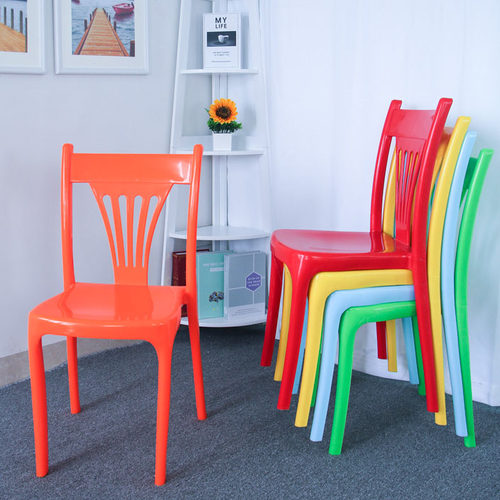 加厚大排档快餐厅饭店户外靠背椅