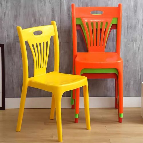 餐椅塑料靠背椅加厚防滑户外凳子
