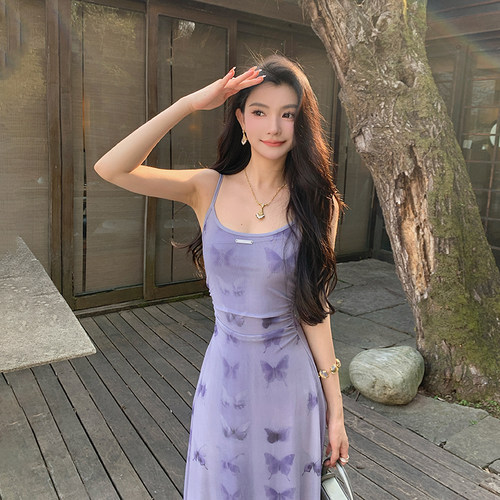法式性感吊带连衣裙子女夏