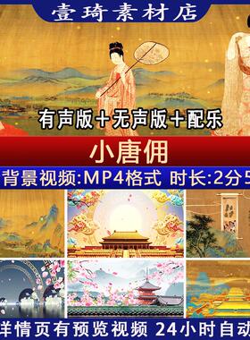 小唐佣 少儿舞蹈古典舞舞美 中国风古风表演节目舞台背景视频led