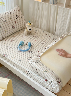 学生宿舍专用纯棉床笠床垫保护罩90×190床垫套单人全棉床单床罩