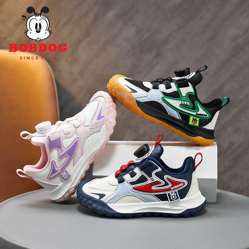 巴布豆2023秋冬季新款男女童鞋加绒男女孩二棉鞋儿童休闲运动鞋潮