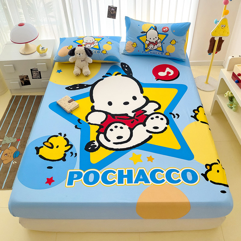 卡通儿童床笠纯棉全棉上下铺床垫保护套1.2床罩定制1.5m1.8帕恰狗