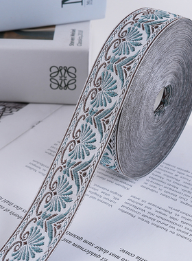 宽3cm窗帘花边辅料提花织带竖拼辅料沙发靠垫抱枕床旗桌旗3R159