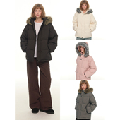 UNRETRO 保暖外套 派克羽绒服女冬季 硬核御寒 三防面料大毛领工装