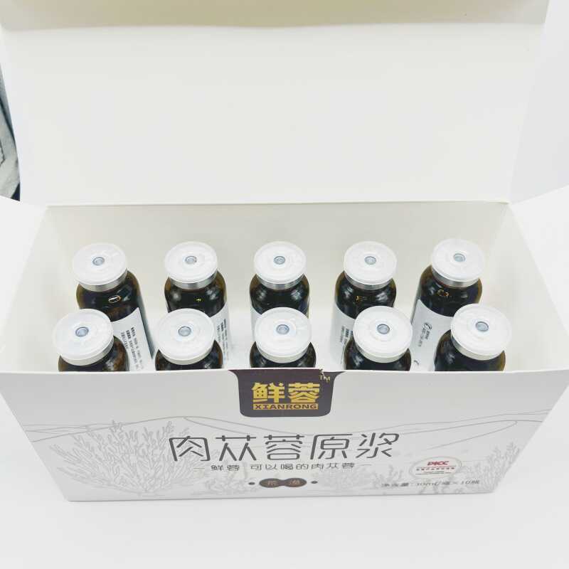 鲜蓉阿拉善肉苁蓉原浆口服液30ml*10瓶内蒙古沙漠特产电视同款