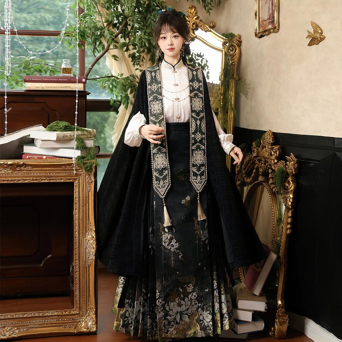 重工昙花魇新中式明制原创马面裙