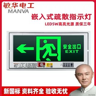 π拿斯特嵌入式安全出口指示灯