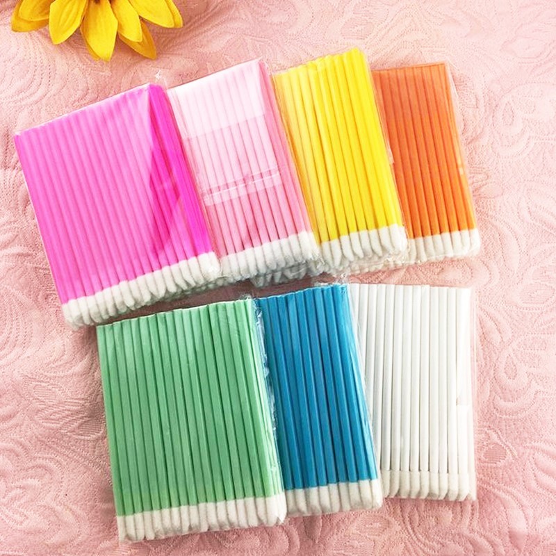 50pcs Disposable Make Up Lip Brush Lipstick Gloss Wands Tool 彩妆/香水/美妆工具 美妆蛋/扑/海绵 原图主图