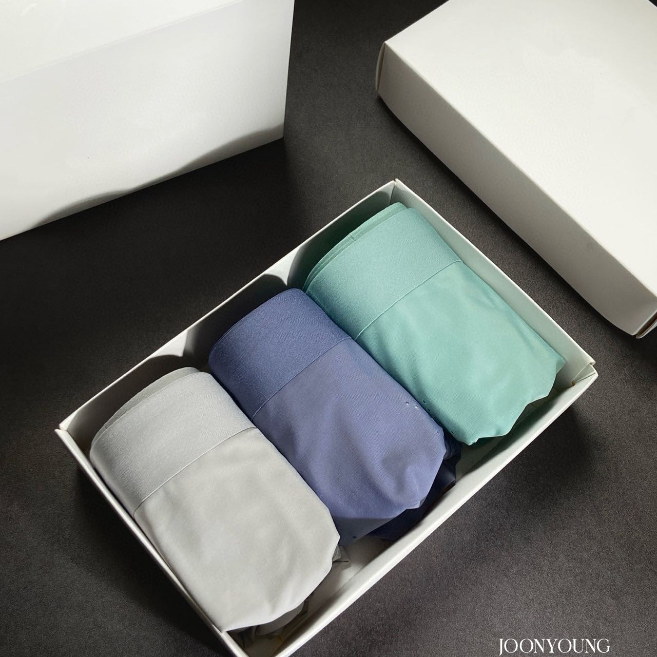 JOONYOUNG 贵族级舒适裸感！穹仓呼吸冰丝无痕柔软四角男士内裤