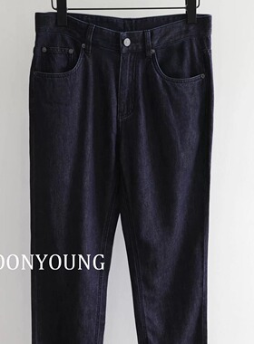 JOONYOUNG 杰家精品 轻薄款！透气舒适 春夏男款亚麻棉直筒牛仔裤
