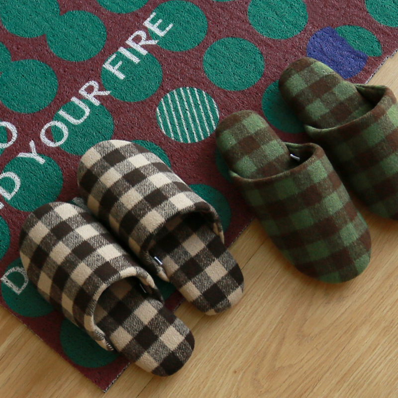 静音无声棉拖鞋女室内家居日式木地板布艺拖鞋春秋季软底包头家用