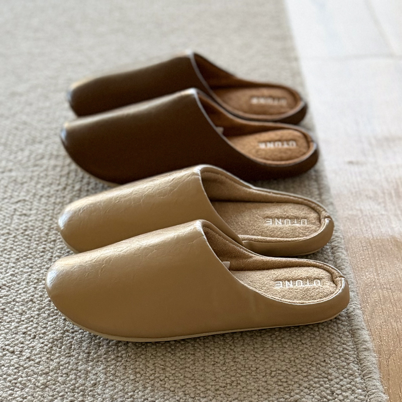 静音无声拖鞋女家居室内情侣棉拖鞋软底无声木地板高级感皮拖防滑