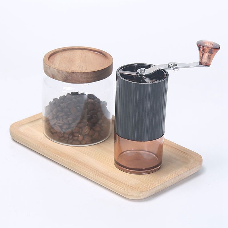 迷你手摇咖啡磨豆机亚克力机身